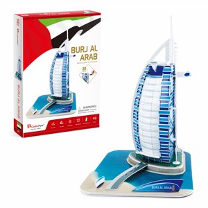 פאזל 3D - מגדל בורג' אל ערב - איחוד האמירויות - 46 חלקים פאזל 3D - מגדל בורג' אל ערב - איחוד האמירויות - 46 חלקים