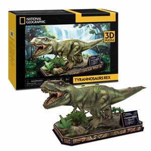 פאזל תלת מימד 52 חלקים של דינוזאור טי-רקס - T-REX פאזל תלת מימד 52 חלקים של דינוזאור טי-רקס - T-REX
