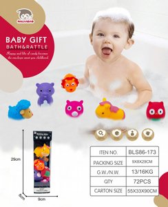 סט צעצועי ויניל לאמבטיה חיות סט צעצועי ויניל לאמבטיה חיות